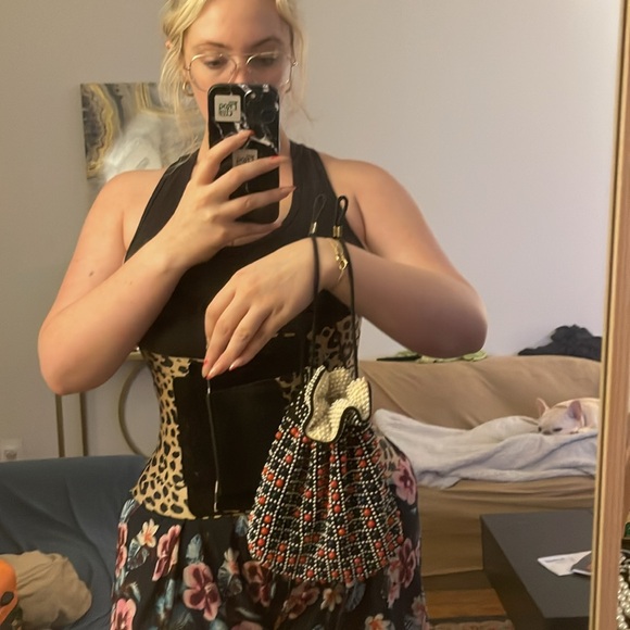 Adorable reversible vintage beaded clutch - Picture 3 of 7